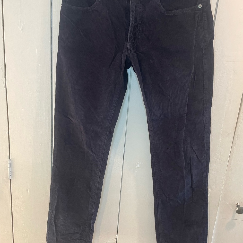 Womens Blue Corduroy Pants